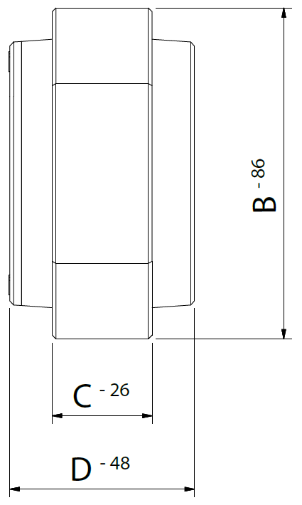 5 tonne load link right tech spec side view