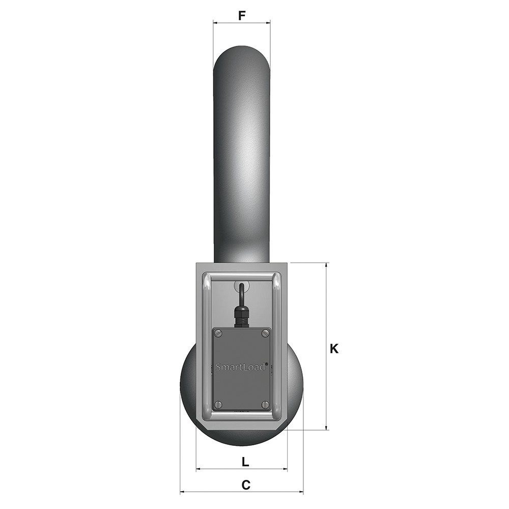 120 Tonne load shackle side view